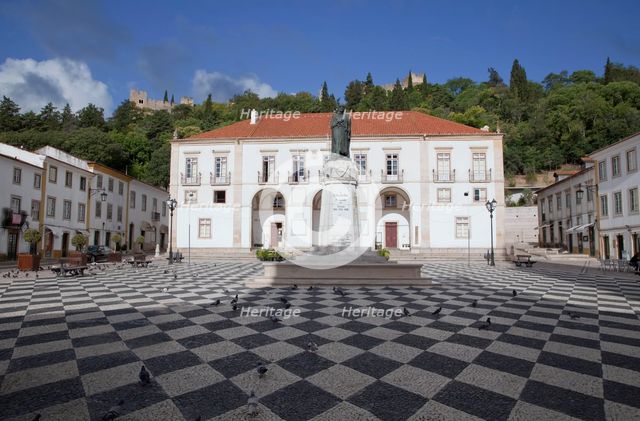 Statue of Gualdim Pais, Tomar, Portugal, 2009. Creator: Samuel Magal.