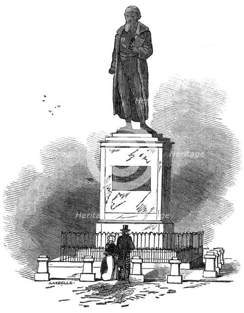 Statue of Gutemburg, at Mayence, 1845. Creator: Unknown.