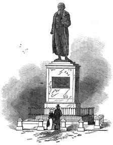 Statue of Gutemburg, at Mayence, 1845. Creator: Unknown