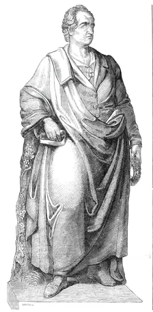 Statue of Goethe, at Frankfort, 1844. Creator: Smyth