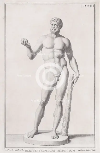 Statue of Hercules, 1734. Creator: Marc'Antonio Corsi.