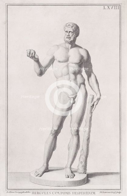 Statue of Hercules, 1734. Creator: Marc'Antonio Corsi.