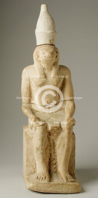 Statue of Horus, Seated (image 1 of 2), Probably Greco-Roman Period (332 BCE-337 CE). Creator: Unknown.