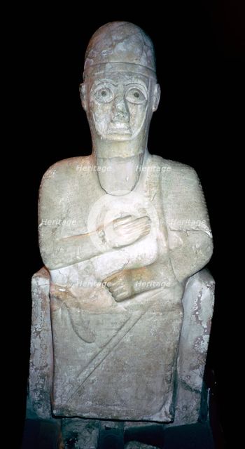Statue of Idrimi, Late Bronze Age/Syrian, 16th century BC. Artist: Unknown