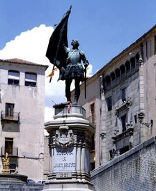 Statue of Juan Bravo (1483-1521), Segovia aristocrat and leader of the revolt of the Communards