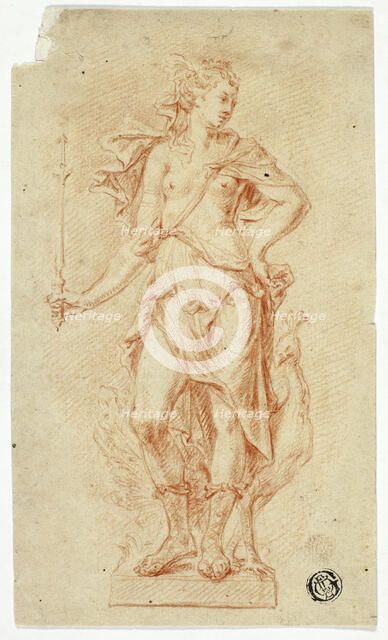 Statue of Juno with Scepter and Peacock, n.d. Creator: Unknown.