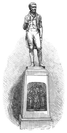 Statue of James Tannahill, the poet, at Paisley, 1883. Creator: Unknown