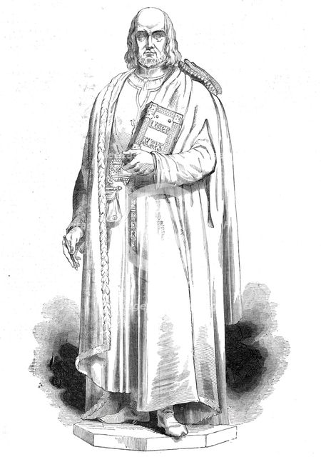 Statue of John Carpenter, at the City of London School, 1844. Creator: Unknown.