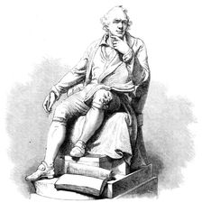 Statue of John Hunter, by H. Weekes, R.A., in the Exhibition of the Royal Academy, 1864. Creator: Unknown