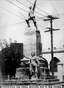 Statue of Jose Maceo in Cuba, c1910. Creator: Unknown