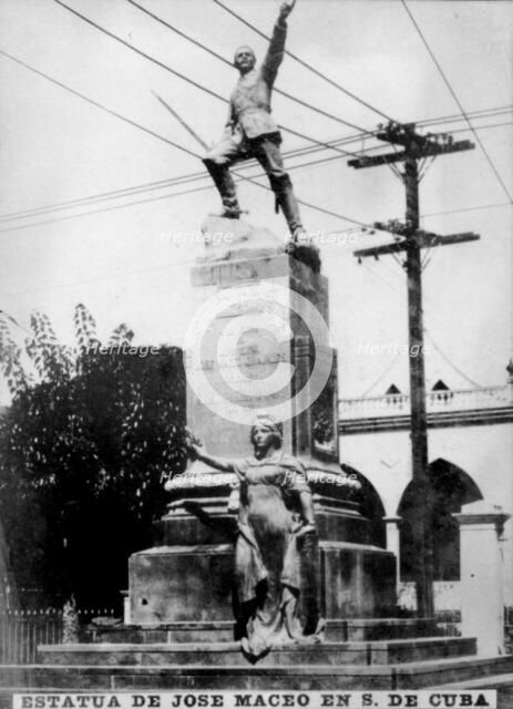 Statue of Jose Maceo in Cuba, c1910. Creator: Unknown.