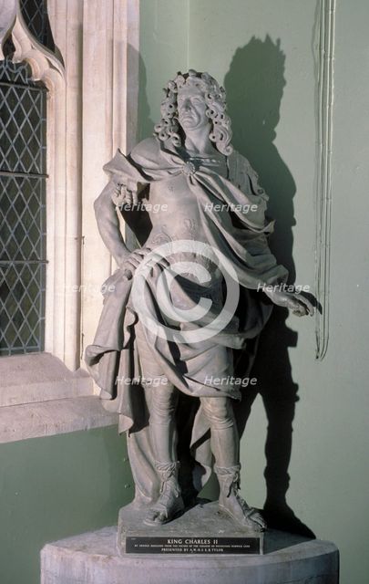 Statue of King Charles II, 17th century. Artist: Artus Quellinus I