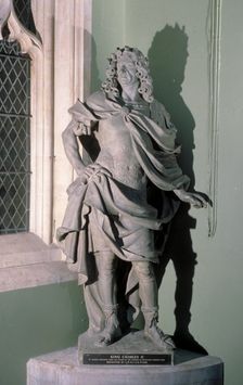 Statue of King Charles II, 17th century. Artist: Artus Quellinus I