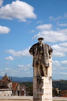 Statue of King John III of Portugal, University, Coimbra, Portugal, 2009. Creator: Samuel Magal