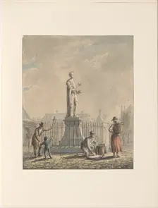 Statue of Laurens Jansz. Coster in Haarlem, 1780-1836. Creator: Johannes Jelgerhuis