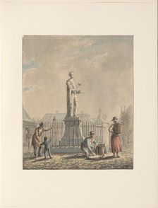 Statue of Laurens Jansz. Coster in Haarlem, 1780-1836. Creator: Johannes Jelgerhuis