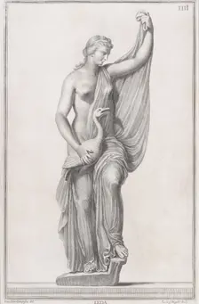 Statue of Leda and the Swan, 1734. Creators: Cosimo Mogalli, Giovanni Domenico Campiglia
