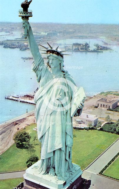 Statue of Liberty, New York City, New York, USA, 1956. Artist: Unknown