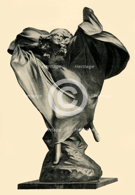 Statue of Loïe Fuller by Théodore Rivière, c1890s, (1903).  Creator: Unknown.