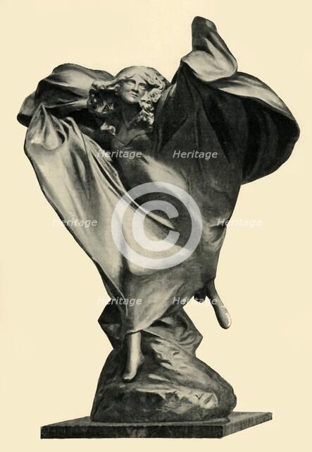 Statue of Loïe Fuller by Théodore Rivière, c1890s, (1903).  Creator: Unknown.