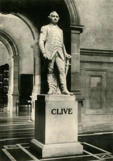 Statue of Lord Clive 1925. Creator: Unknown