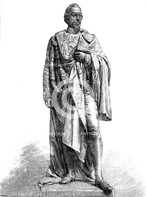 Statue of Lord Beaconsfield at Liverpool, 1883. Creator: Unknown.