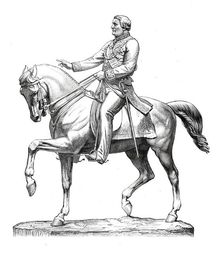 Statue of Lord Mayo at Calcutta, unveiled by the Prince of Wales on New Year's Day, 1876. Creator: Unknown