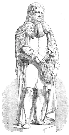 Statue of Lord Somers, by W. C. Marshall, R.A., 1856. Creator: Unknown