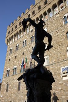 Statue of Perseus, Signoria Square, Florence, Italy. Creator: Samuel Magal