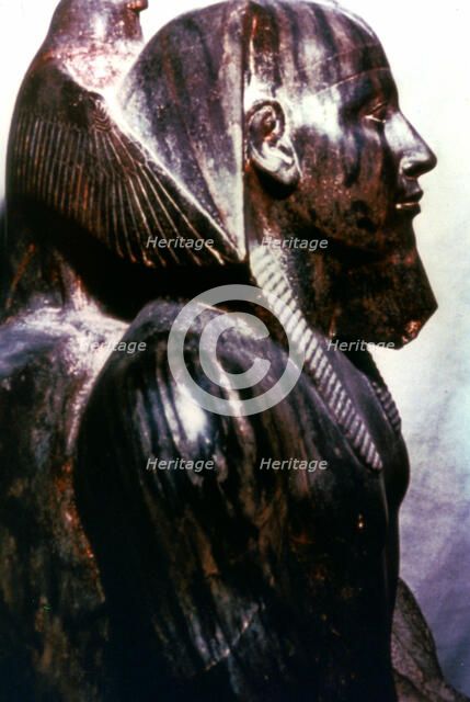Statue of Pharaoh, Egypt, 4th Dynasty. Artist: Unknown