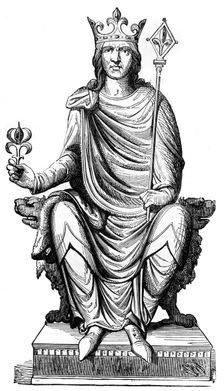 Statue of Philip Augustus, King of France, 13th century (1882-1884)