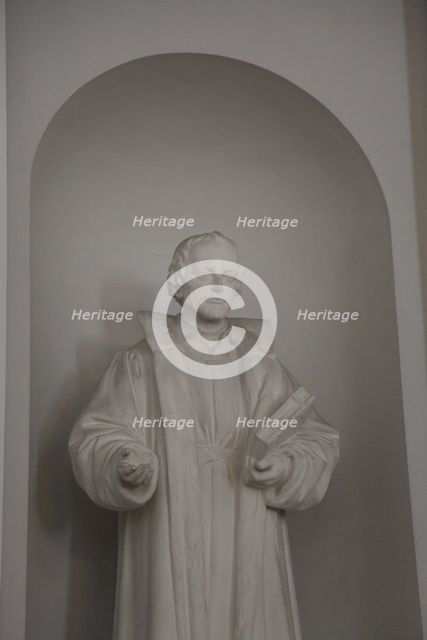 Statue of Philipp Melanchthon, Lutheran Cathedral, Helsinki, Finland, 2011. Creator: Sheldon Marshall.