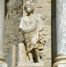 Statue of Pluto, Roman Theatre, 2nd century AD, Merida, Badajoz, Extremadura, Spain (1998). Creator: LTL