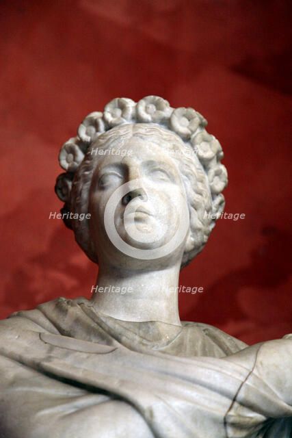 Statue of Polyhymnia, Muse of Sacred Song, Oratory, and Singing. Artist: Unknown