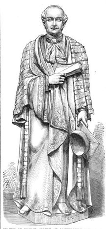 Statue of Prince Albert at Canterbury Cathedral, 1869. Creator: Unknown