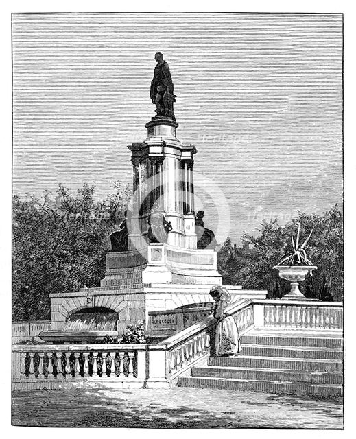 Statue of Prince Albert, Memorial of the Great Exhibition, London, late 19th century. Artist: Unknown