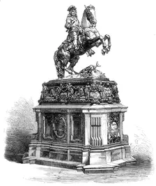 Statue of Prince Eugène at Vienna, 1865. Creator: Unknown