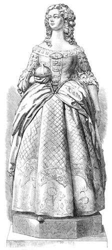Statue of Queen Mary II., by A. Munro, in Westminster Hall, 1869. Creator: Unknown