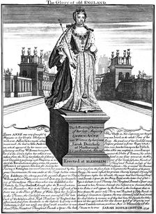 Statue of Queen Anne (1665-1714), Blenheim Palace, Oxfordshire, 1738