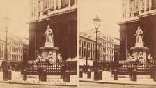 Statue of Queen Anne, St. Paul's, London, 1850s-1910s. Creator: Unknown