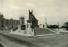 Statue of Queen Victoria in front of Victoria Memorial Hall 1925. Creator: Unknown