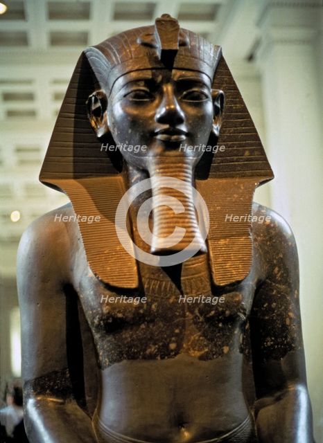 Statue of Ramses II (1301 - 1235 a.C.) preserved in the Louvre Museum.