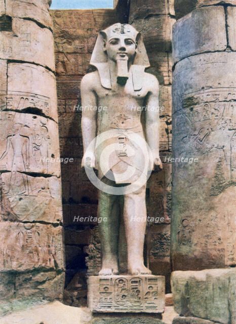 Statue of Ramses II, Luxor, Egypt, 20th century. Artist: Unknown