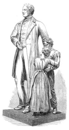 Statue of Richard Oastler at Bradford, 1869. Creator: Unknown