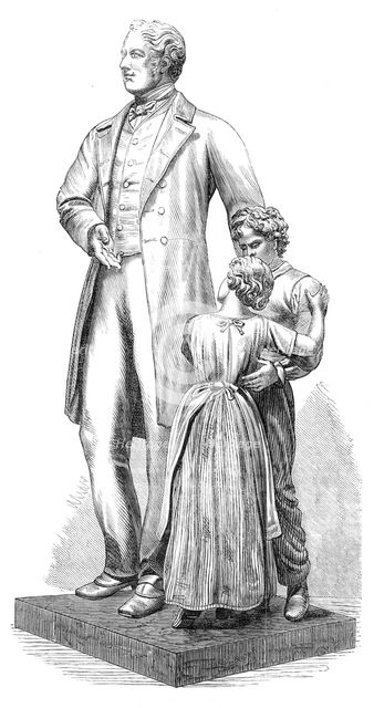Statue of Richard Oastler at Bradford, 1869. Creator: Unknown.
