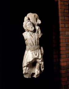 Statue of St Christopher, 14th century. Creator: Unknown
