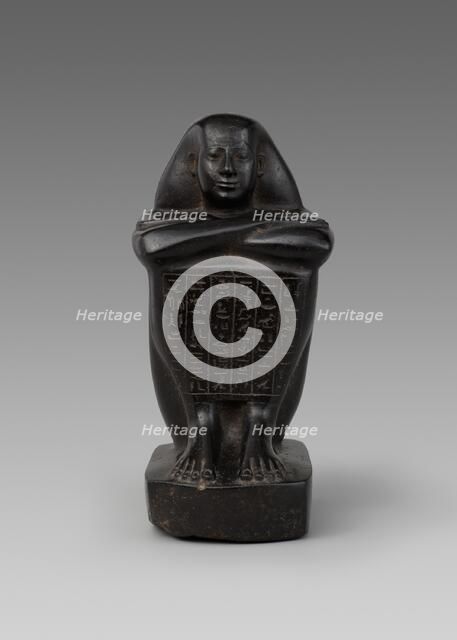 Statue of Shebenhor, Egypt, Late Period, Dynasty 26 (664-525 BCE). Creator: Unknown.