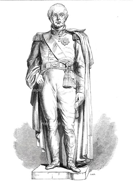 Statue of Sir Charles Metcalfe, 1844.  Creator: Unknown.