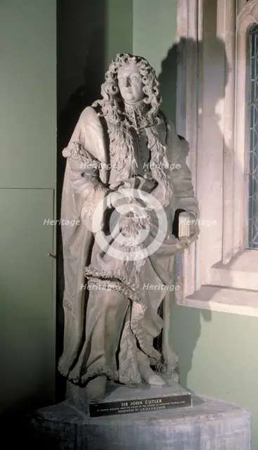 Statue of Sir John Cutler, English merchant, philanthropist and politician, 17th century. Artist: Artus Quellinus I
