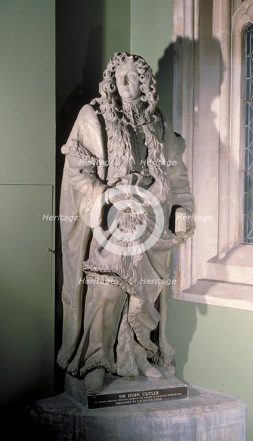 Statue of Sir John Cutler, English merchant, philanthropist and politician, 17th century. Artist: Artus Quellinus I